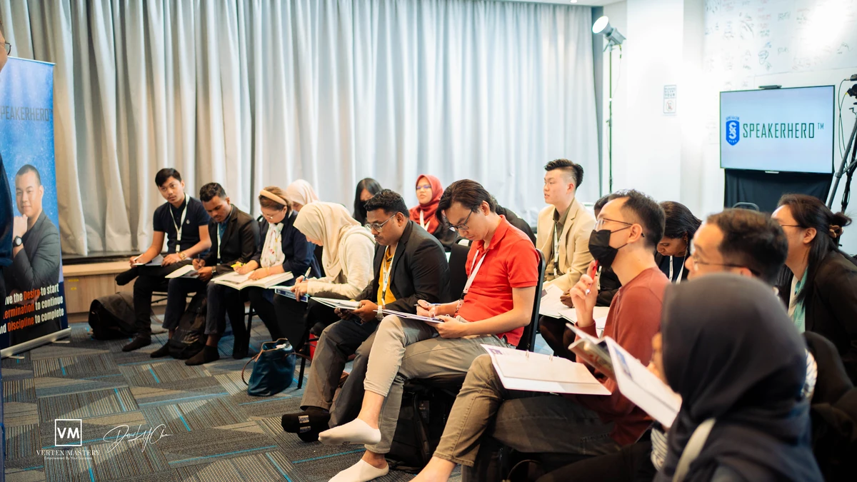 Founders sharing ideas in a leadership workshop